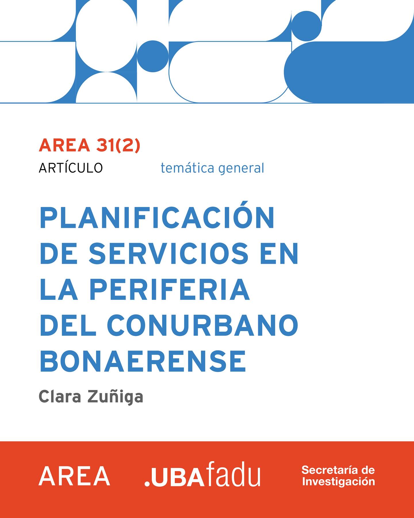 Flyer del artículo de Clara Zuñiga para AREA 31(2)