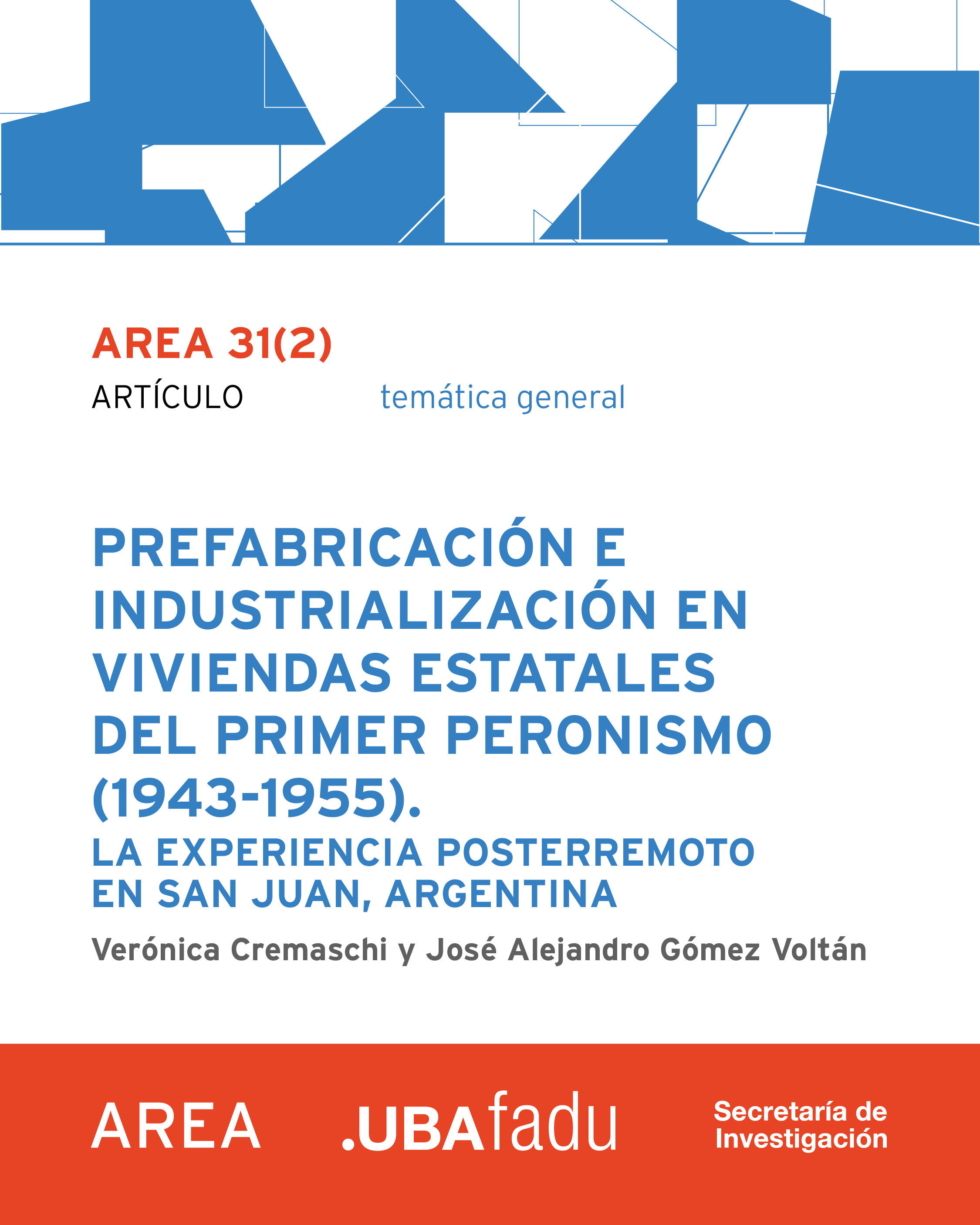 Flyer de portada del artículo de Verónica Cremaschi y José Alejandro Gómez Voltán